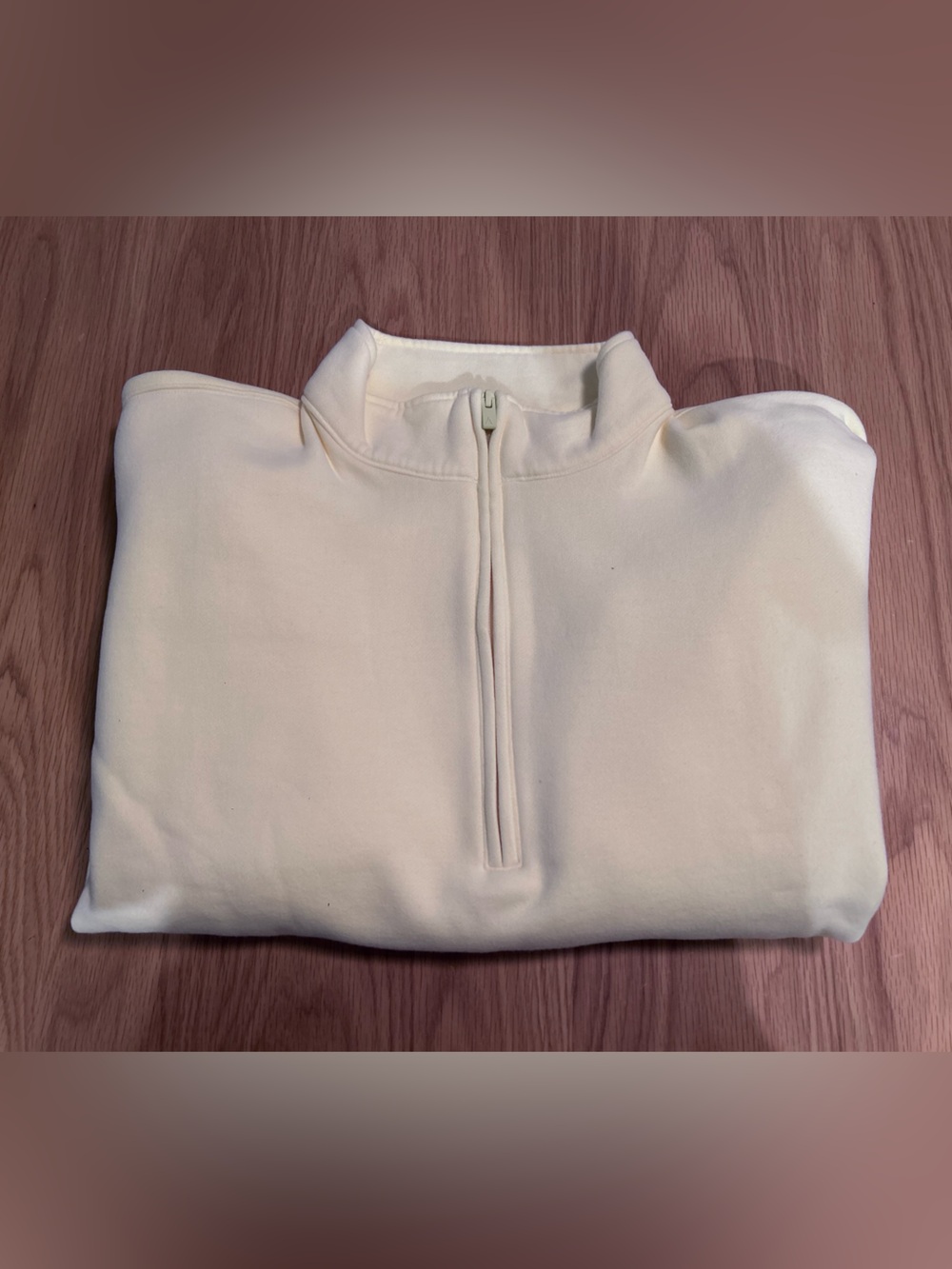 Aritzia Cozy Sweatfleece Boyfriend 1/2 Zip - Lemonade Yellow Size XL NWOT - Picture 3 of 9